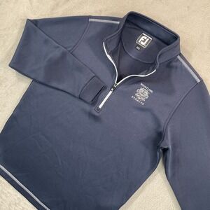 FootJoy x Whistling Straits Golf Course Half-Zip Pullover Junior Boys Large Navy